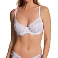 thumbnail image 1 of Women's Pour Moi 20325 India Eyelash Lace Underwire Bra (White 34D), 1 of 1