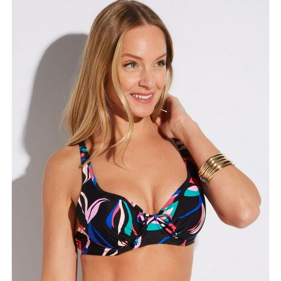 Women's Pour Moi 21103 Palermo Underwire Non Padded Bikini Swim Top (Multi 40E)