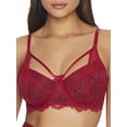 thumbnail image 1 of Women's Pour Moi 21702 Dark Romance Underwire Bra (Red/Black 36GG), 1 of 2