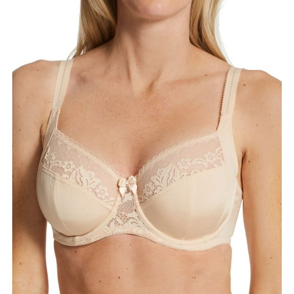 Women's Pour Moi 21802 Aura Side Support Underwire Bra (Almond 38J)
