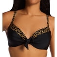 thumbnail image 1 of Women's Pour Moi 24401 Casablanca Padded Underwire Tie Front Swim Top (Gold Chain 34E), 1 of 1
