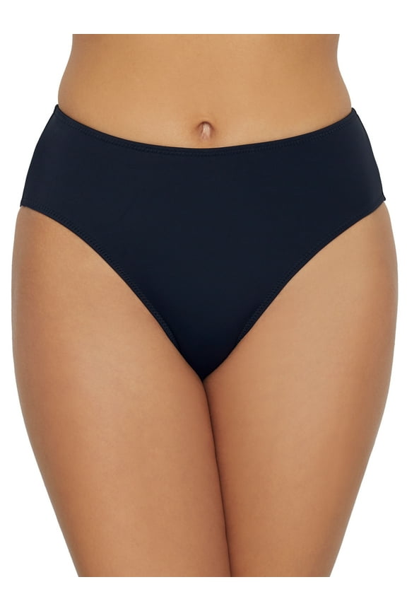 Women's Pour Moi 36026 Space High Leg Brief Swim Bottom (Black XS)