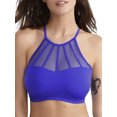 thumbnail image 1 of Women's Pour Moi 36054 Space High Neck Underwire Cami Swim Top (Ultramarine 36E), 1 of 3