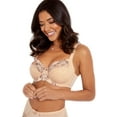 thumbnail image 1 of Women's Pour Moi 3827 Sophia Lace Embroidered Side Support Bra (Latte 36E), 1 of 4