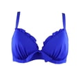 thumbnail image 1 of Women's Pour Moi 6007 Splash Padded Underwire Bikini Swim Top (Ultramarine 32D), 1 of 2