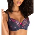 thumbnail image 1 of Women's Pour Moi 7702 St. Tropez Full Cup Underwire Bra (Slate/Pink 36E), 1 of 1