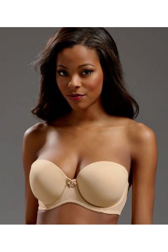 Women's Pour Moi 7715 St. Tropez Underwire Strapless Bra (Oyster 36E)