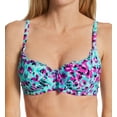 thumbnail image 1 of Women's Pour Moi 80002 Getaway Underwire Bikini Swim Top (Aquaburst 34G), 1 of 3