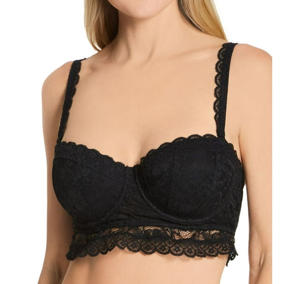 Women's Pour Moi 84001 Rebel Convertible Longline Bra (Black 32C)