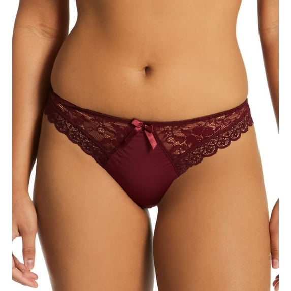 Women's Pour Moi 84004 Rebel Brazilian Brief Panty (Black Cherry XS)