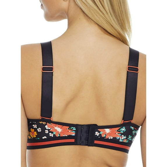 Women's Pour Moi 97003 Energy Empower Convertible Underwire Sports Bra (Aqua/Floral 38G)