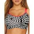 thumbnail image 1 of Women's Pour Moi 97003 Energy Empower Convertible Underwire Sports Bra (Black/White Print 32F), 1 of 4