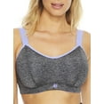 thumbnail image 1 of Women's Pour Moi 97003 Energy Empower Convertible Underwire Sports Bra (Grey Marl/Purple 36DD), 1 of 2