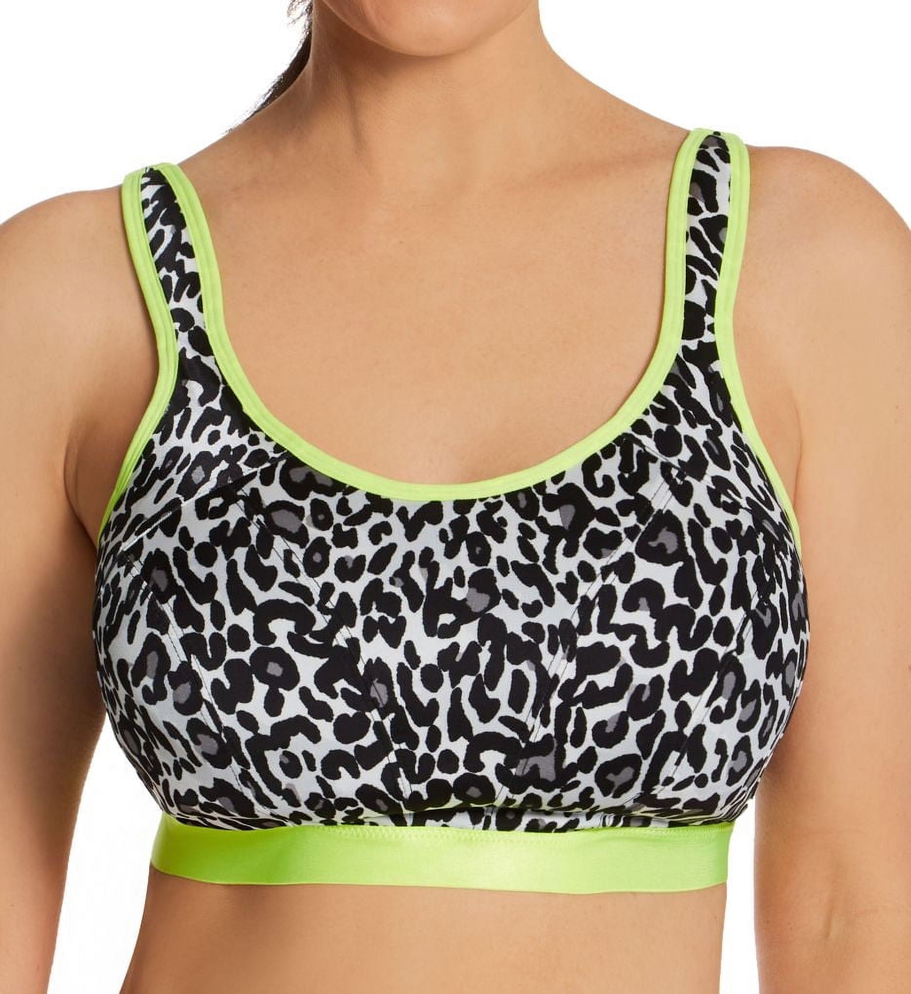 Women's Pour Moi 97010 Energy Strive Wireless Sports Bra (Leopard/Lime ...