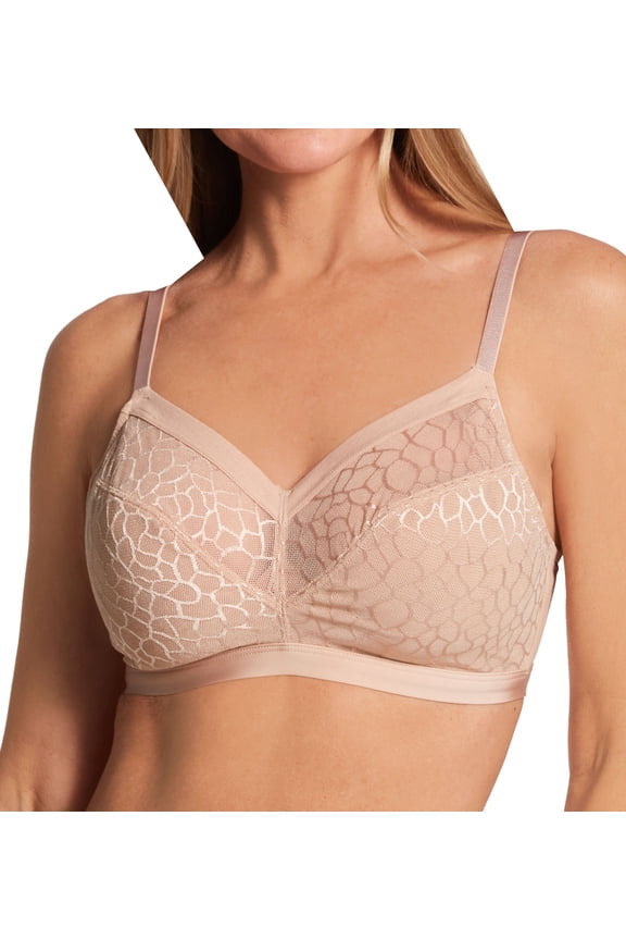 Women's Pour Moi 99502 Geo Sculpt Full Bust Non Wired Bralette (Toffee 36FF)