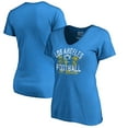 thumbnail image 1 of Women's Powder Blue Los Angeles Chargers Hometown Collection LA Football V-Neck T-Shirt, 1 of 3