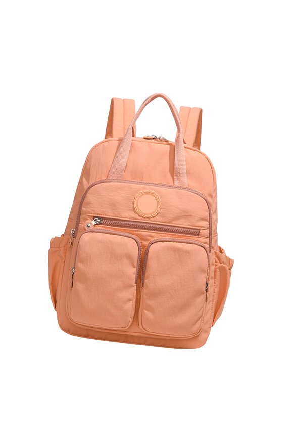Women's Practical Backpack for Daily Commute Nylon Daypack Wear Resistant Multiple Pockets Ergonomic Shoulder Strap