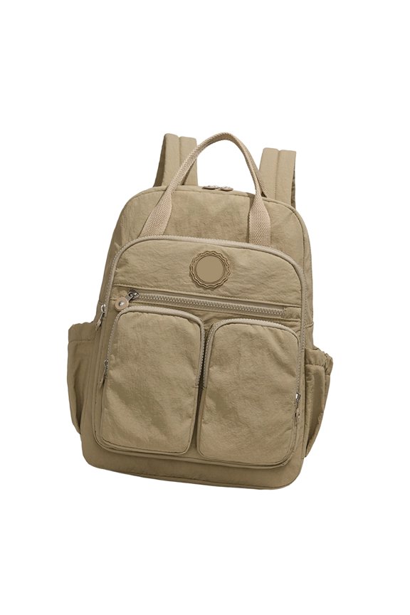 Women's Practical Backpack for Daily Commute Nylon Daypack Wear Resistant Multiple Pockets Ergonomic Shoulder Strap