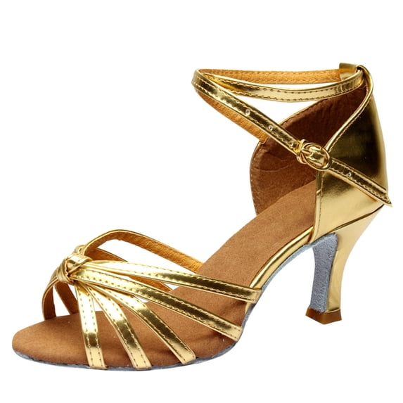 Women's Practice Ballroom Dancing Shoes Indoor Performance Latin Dance Shoes for Woman