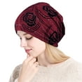 thumbnail image 1 of Women's Pre-Tied Lace Turban Hat, Stretch Knit Head Scarf for Hair Loss, Postpartum & Cancer Patients, Soft Cotton Blend Headwrap with Elastic Band, 1 of 3