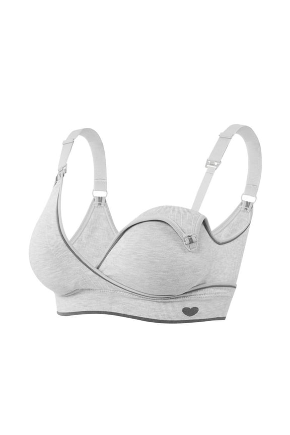 Women's Pregnancy Breastfeeding Before And After Breastfeeding Underwear And Pregnancy Without Steel Ring Stitching Bra And Underwear