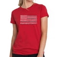 thumbnail image 1 of Women's Premium Blend Word Art T-shirt - 50 States USA Flag, 1 of 2