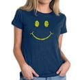 thumbnail image 1 of Women's Premium Blend Word Art T-shirt - Be Happy Smiley Face, 1 of 2