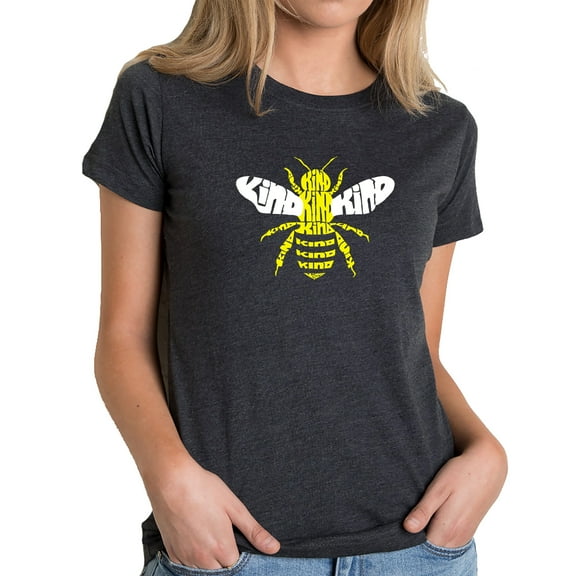 Women's Premium Blend Word Art T-shirt - Bee Kind
