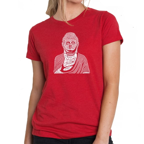 Women's Premium Blend Word Art T-shirt - Buddha