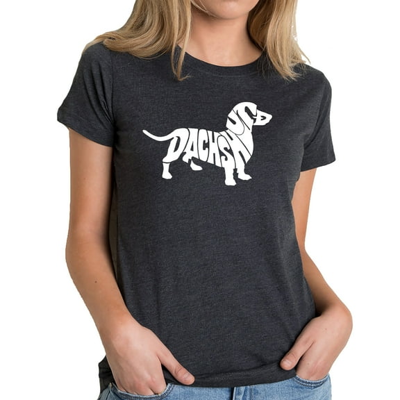Women's Premium Blend Word Art T-shirt - Dachshund