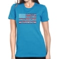 thumbnail image 1 of Women's Premium Blend Word Art T-shirt - Fireworks American Flag, 1 of 2
