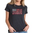 thumbnail image 1 of Women's Premium Blend Word Art T-shirt - Fireworks American Flag, 1 of 2