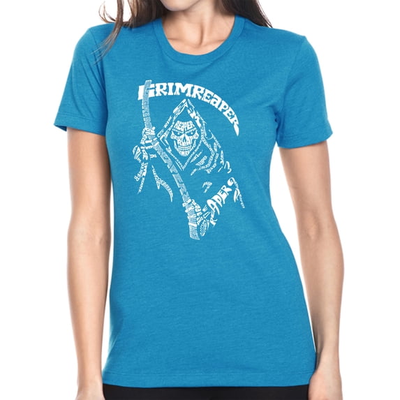 Women's Premium Blend Word Art T-shirt - Grim Reaper