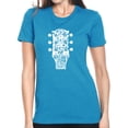thumbnail image 1 of Women's Premium Blend Word Art T-shirt - Guitar Head Music Genres, 1 of 2