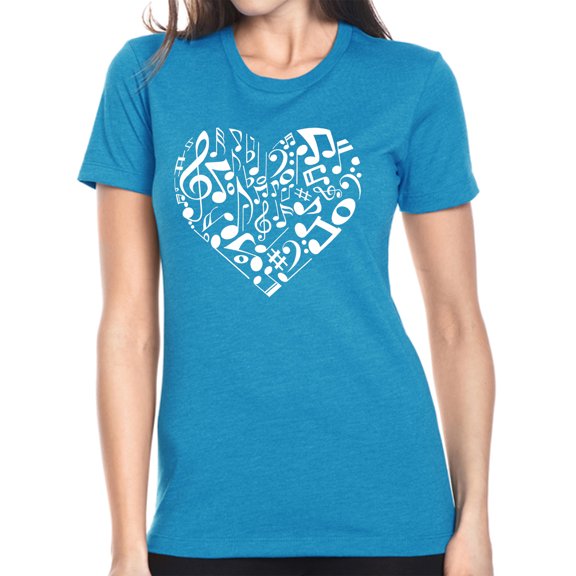 Women's Premium Blend Word Art T-shirt - Heart Notes