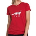 thumbnail image 1 of Women's Premium Blend Word Art T-shirt - Howling Wolf, 1 of 2