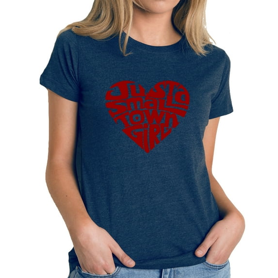 Women's Premium Blend Word Art T-shirt - Just a Small Town Girl