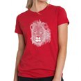 thumbnail image 1 of Women's Premium Blend Word Art T-shirt - Lion, 1 of 2
