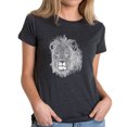 thumbnail image 1 of Women's Premium Blend Word Art T-shirt - Lion, 1 of 2