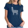 thumbnail image 1 of Women's Premium Blend Word Art T-shirt - Llama Mama, 1 of 2