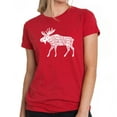 thumbnail image 1 of Women's Premium Blend Word Art T-shirt - Moose, 1 of 2