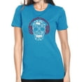 thumbnail image 1 of Women's Premium Blend Word Art T-shirt - Music Notes Skull, 1 of 2