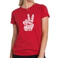 thumbnail image 1 of Women's Premium Blend Word Art T-shirt - Peace Out, 1 of 2