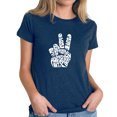 thumbnail image 1 of Women's Premium Blend Word Art T-shirt - Peace Out, 1 of 2