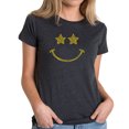 thumbnail image 1 of Women's Premium Blend Word Art T-shirt - Rockstar Smiley, 1 of 2