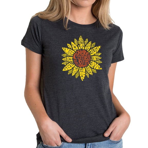 Women's Premium Blend Word Art T-shirt - Sunflower