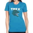 thumbnail image 1 of Women's Premium Blend Word Art T-shirt - T-Rex Head, 1 of 2