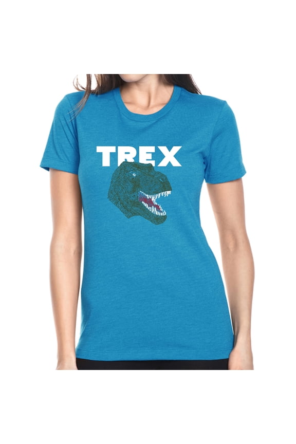Women's Premium Blend Word Art T-shirt - T-Rex Head