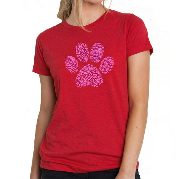 Women's Premium Blend Word Art T-shirt - XOXO Dog Paw
