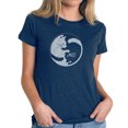 thumbnail image 1 of Women's Premium Blend Word Art T-shirt - Yin Yang Cat, 1 of 2